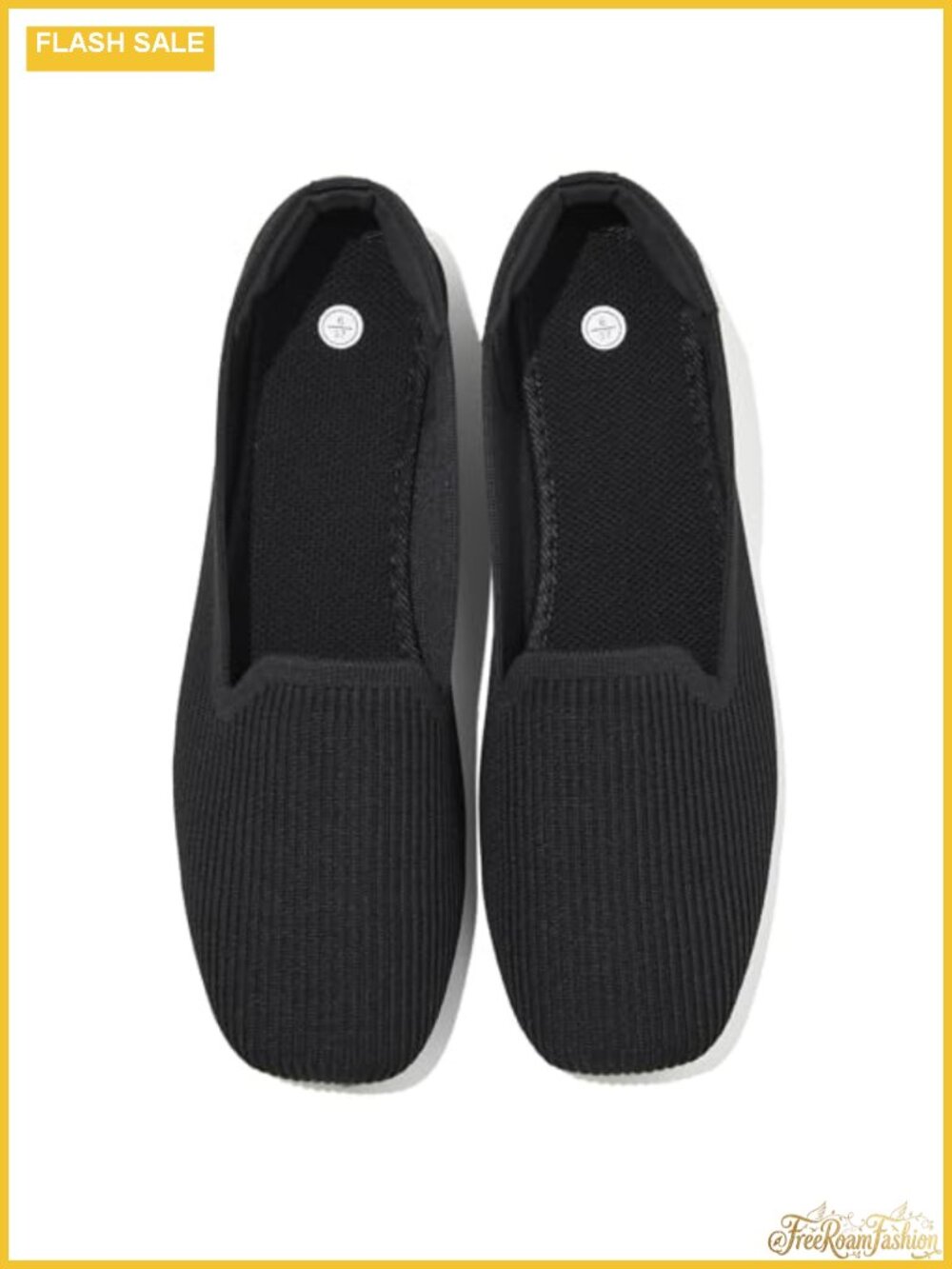 Women's Square Toe Mesh Ballet Flats Slip On Dress Shoes